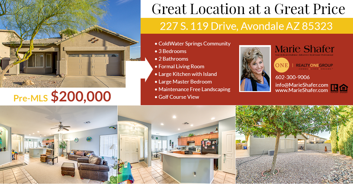 Sold Wonderful House For Sale In Avondale Az